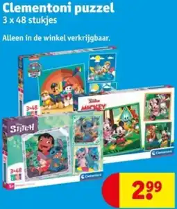 Kruidvat Clementoni puzzel aanbieding