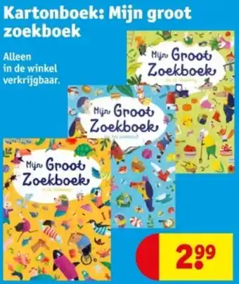 Kruidvat Kartonboek: Mijn groot zoekboek aanbieding