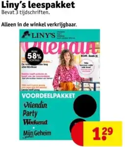 Kruidvat Liny's leespakket aanbieding