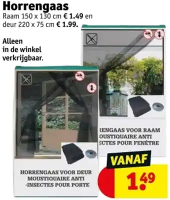 Kruidvat Horrengaas aanbieding