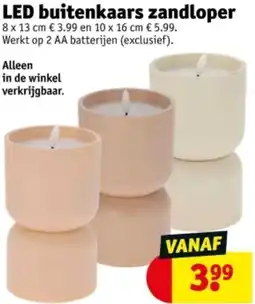Kruidvat LED buitenkaars zandloper aanbieding