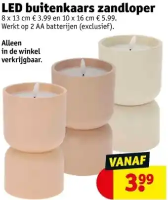 Kruidvat LED buitenkaars zandloper aanbieding