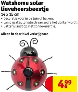 Kruidvat Watshome solar lieveheersbeestje aanbieding