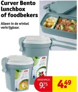 Kruidvat Curver Bento lunchbox of foodbekers aanbieding