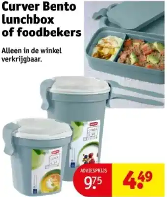 Kruidvat Curver Bento lunchbox of foodbekers aanbieding