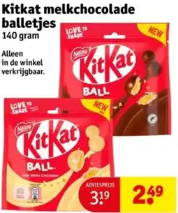 Kruidvat Kitkat melkchocolade balletjes aanbieding