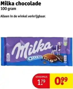 Kruidvat Milka chocolade aanbieding