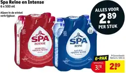Kruidvat Spa Reine en Intense aanbieding