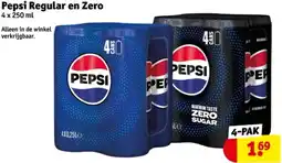 Kruidvat Pepsi Regular en Zero aanbieding