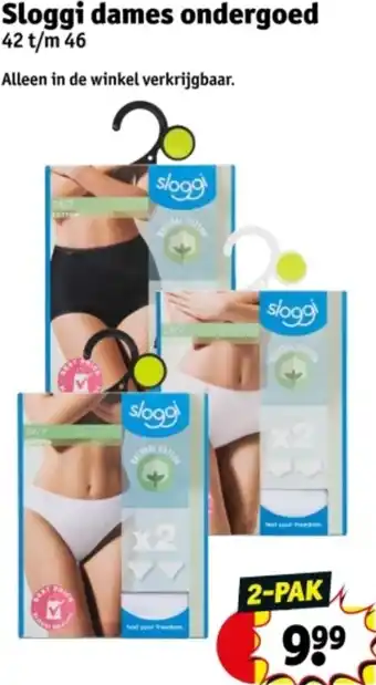 Kruidvat Sloggi dames ondergoed aanbieding