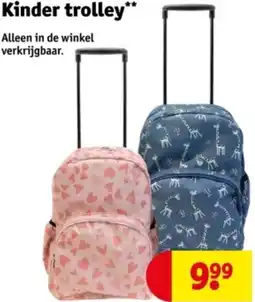 Kruidvat Kinder trolley aanbieding