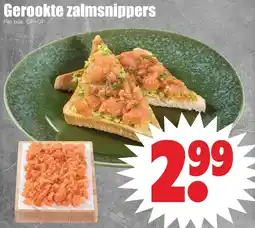 Dirk Gerookte zalmsnippers aanbieding