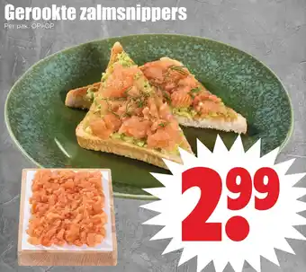 Dirk Gerookte zalmsnippers aanbieding