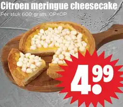 Dirk Citroen meringue cheesecake aanbieding