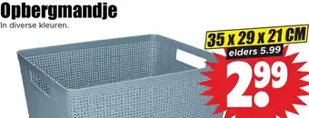 Dirk Opbergmandje aanbieding