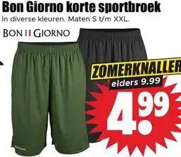 Dirk Bon Giorno korte sportbroek aanbieding