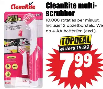 Dirk CleanRite multi scrubber aanbieding