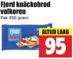 Dirk Fjord knäckebrod volkoren aanbieding