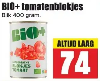 Dirk BIO+ tomatenblokjes aanbieding