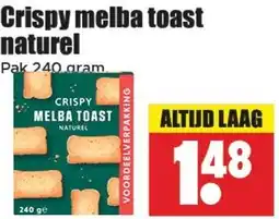 Dirk Crispy melba toast naturel aanbieding