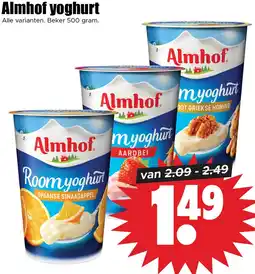 Dirk Almhof yoghurt aanbieding