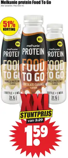 Dirk Melkunie protein Food To Go aanbieding