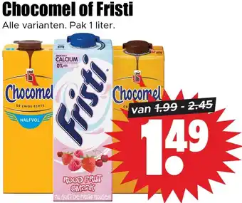 Dirk Chocomel of Fristi aanbieding
