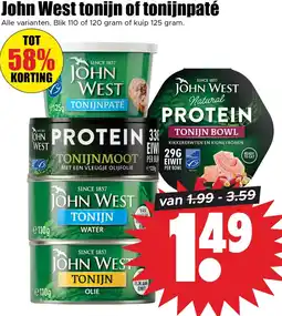 Dirk John West tonijn of tonijnpaté aanbieding