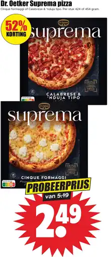Dirk Dr. Oetker Suprema pizza aanbieding