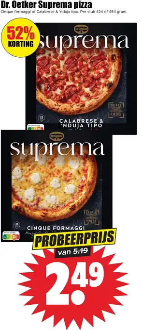 Dirk Dr. Oetker Suprema pizza aanbieding