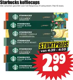 Dirk Starbucks koffiecups aanbieding
