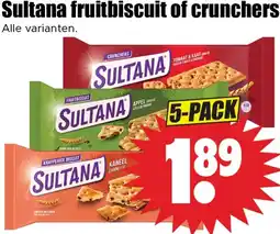 Dirk Sultana fruitbiscuit of crunchers aanbieding