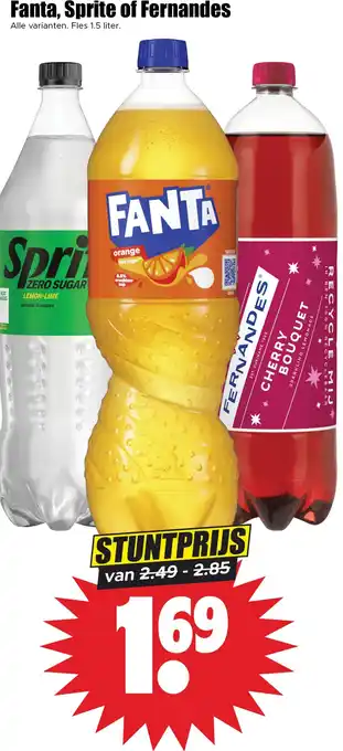 Dirk Fanta, Sprite of Fernandes aanbieding