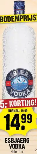 Dirk Esbjaerg Vodka aanbieding