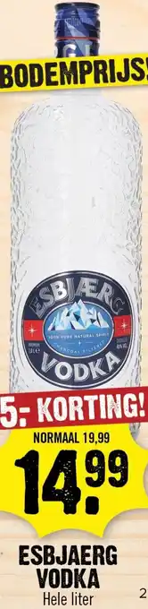 Dirk Esbjaerg Vodka aanbieding