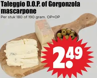 Dirk Taleggio D.O.P. of Gorgonzola mascarpone aanbieding