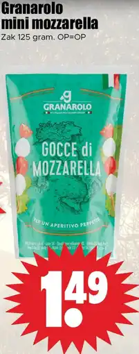 Dirk Granarolo mini mozzarella aanbieding