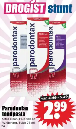 Dirk Parodontax tandpasta aanbieding
