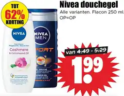 Dirk Nivea douchegel aanbieding