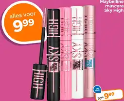 Trekpleister Maybelline mascara Sky High aanbieding
