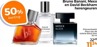 Trekpleister Bruno Banani, Mexx en David Beckham herengeuren aanbieding