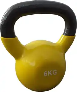 Bol.com Kettlebells 6 kg gietijzer - Geel | 1 stuk | Mambo Max | Gietijzer aanbieding