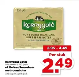PLUS Kerrygold Boter of Melkan Smeerbaar met roomboter aanbieding