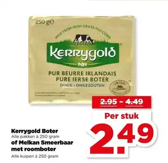 PLUS Kerrygold Boter of Melkan Smeerbaar met roomboter aanbieding