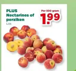 PLUS PLUS Nectarines of perziken aanbieding