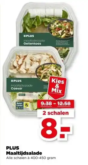 PLUS PLUS Maaltijdsalade aanbieding