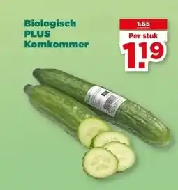 PLUS Biologisch PLUS Komkommer aanbieding