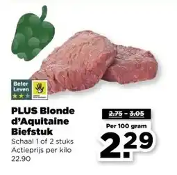 PLUS PLUS Blonde d'Aquitaine Biefstuk aanbieding