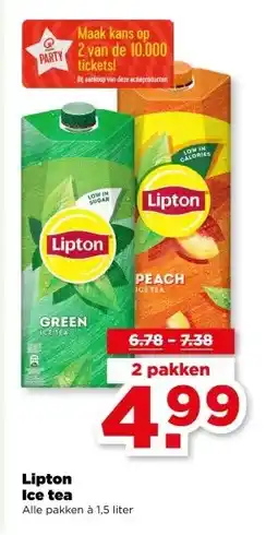 PLUS Lipton Ice tea aanbieding