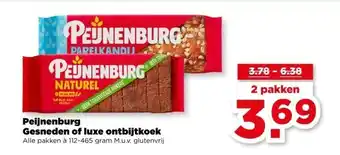 PLUS Peijnenburg Gesneden of luxe ontbijtkoek aanbieding